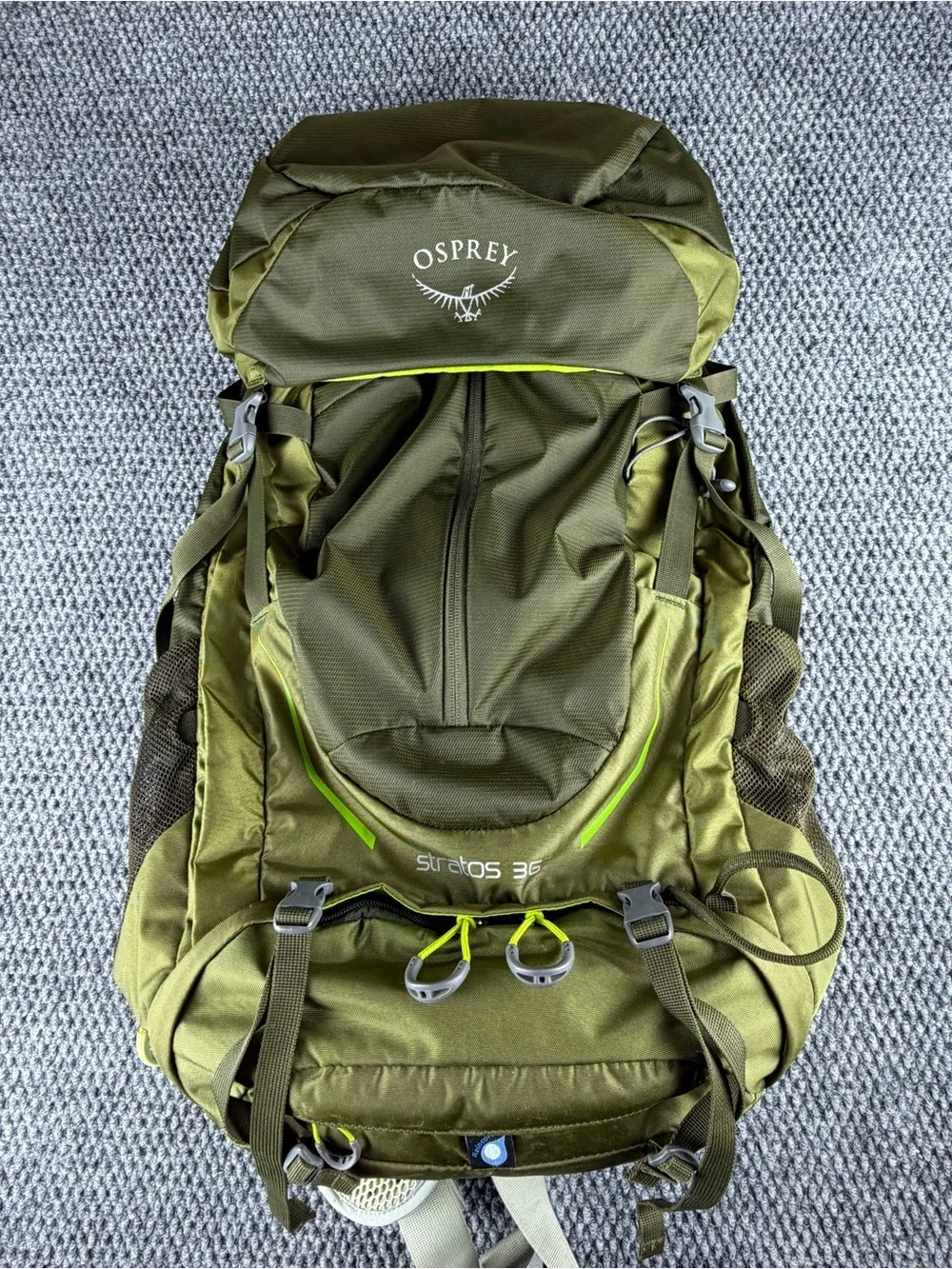 Osprey Stratos 36 Hiking Backpack Green SzM/L AirSpeed Rucksack+New KUIU Bladder